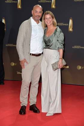 Valerie Niehaus and her husband Manuel Graf at the German Television Award ceremony on 28 09 2023 in Cologne German Television Award ceremony 2023 in Cologne