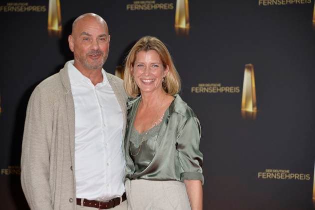 Valerie Niehaus and her husband Manuel Graf at the German Television Award ceremony on 28 09 2023 in Cologne German Television Award ceremony 2023 in Cologne