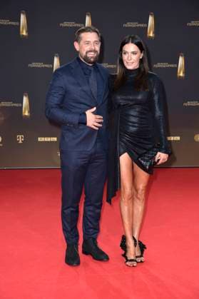 Klaas Heufer Umlauf and Doris Golpashin at the award ceremony of the German Television Award on 28 09 2023 in Cologne German Television Award ceremony 2023 in Cologne