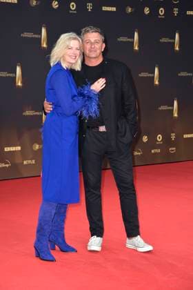 Hans Sigl and his wife Susanne Kemmler at the German Television Award ceremony on 28 09 2023 in Cologne German Television Award ceremony 2023 in Cologne