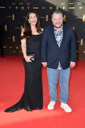 Madita van Huelsen and Sebastian Lege at the award ceremony of the German Television Award on 28 09 2023 in Cologne German Television Award ceremony 2023 in Cologne