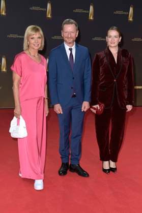 Ilka Eßmüller, Michael Kessler and Nina Gummich at the German Television Award 2023 ceremony at MMC Studios Cologne, 28 09 2023 Foto:xF.xKernx xFuturexImagex fernsehpreis_3784