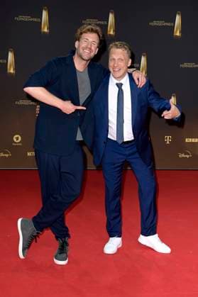 Luke Mockridge and Oliver Pocher at the German Television Award 2023 ceremony at MMC Studios Cologne, 28 09 2023 Foto:xF.xKernx xFuturexImagex fernsehpreis_3834