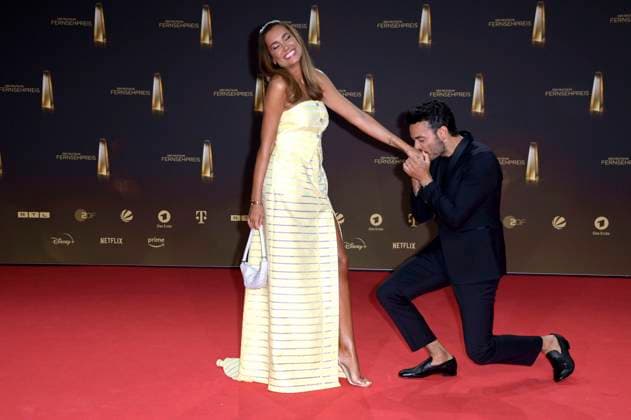 Giovanni Zarrella with wife Jana Ina Zarrella at the German Television Award 2023 ceremony at MMC Studios Cologne, 28 09 2023 Foto:xF.xKernx xFuturexImagex fernsehpreis_3860