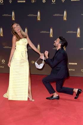 Giovanni Zarrella with wife Jana Ina Zarrella at the German Television Award 2023 ceremony at MMC Studios Cologne, 28 09 2023 Foto:xF.xKernx xFuturexImagex fernsehpreis_3862