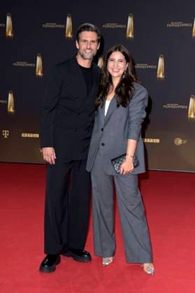 Tom Beck with wife Chryssanthi Kavazi at the German Television Award 2023 ceremony at MMC Studios Cologne, 28 09 2023 Foto:xF.xKernx xFuturexImagex fernsehpreis_3892