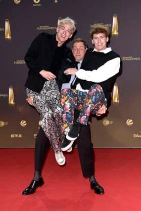 Emil Belton, Marc Hosemann and Oskar Belton at the German Television Award 2023 ceremony at MMC Studios Cologne, 28 09 2023 Foto:xF.xKernx xFuturexImagex fernsehpreis_3897