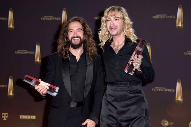 Tom Kaulitz and Bill Kaulitz at the German Television Award 2023 ceremony at MMC Studios Cologne, 28 09 2023 Foto:xF.xKernx xFuturexImagex fernsehpreis_3921