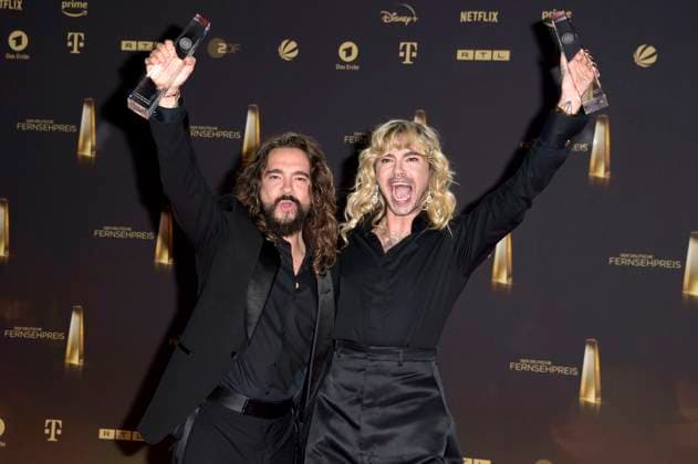 Tom Kaulitz and Bill Kaulitz at the German Television Award 2023 ceremony at MMC Studios Cologne, 28 09 2023 Foto:xF.xKernx xFuturexImagex fernsehpreis_3922