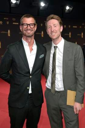 Joko Winterscheidt and Louis Klamroth at the German Television Award 2023 ceremony at MMC Studios Cologne, 28 09 2023 Foto:xF.xKernx xFuturexImagex fernsehpreis_3970