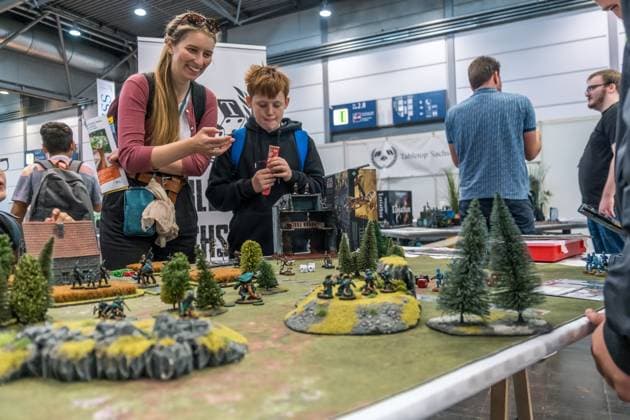 The Model Hobby Game Fair 2023 has begun at the Leipzig Exhibition Centre Numerous exhibitors from the field of board games, model making and handicrafts attract many visitors to the New Fair in the North of Leipzig Model Hobby Game 2023