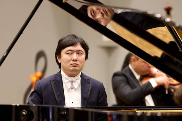 Pianist Sheng Cia, new rehearsal hall, new rehearsal house, House of Music of the Philharmonic Orchestra of South Westphalia South Westphalia in Oranienstrasse in Siegen Philharmonic Orchestra of South Westphalia House of Music on 28 09 2023 in Siegen Germany USE ONLY EDITORIAL