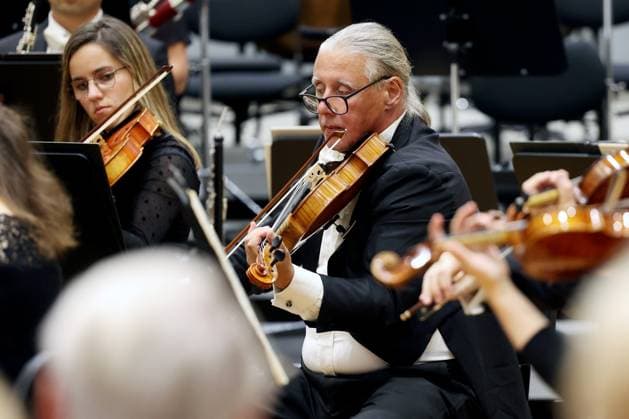 Official Opening Opening , new rehearsal hall, new rehearsal house, House of Music of the Philharmonic Orchestra of South Westphalia South Westphalia in the Oranienstrasse in Siegen Philharmonic Orchestra of South Westphalia House of Music on 28 09 2023 in Siegen Germany USE ONLY EDITORIAL