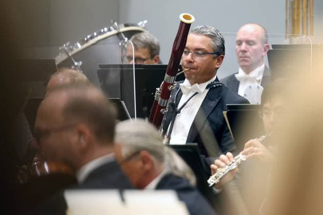Official Opening Opening , new rehearsal hall, new rehearsal house, House of Music of the Philharmonic Orchestra of South Westphalia South Westphalia in the Oranienstrasse in Siegen Philharmonic Orchestra of South Westphalia House of Music on 28 09 2023 in Siegen Germany USE ONLY EDITORIAL