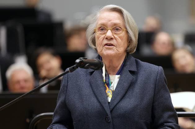 Barbara Lambrecht Schadeberg, Official Opening Opening , new rehearsal hall, new rehearsal house, House of Music of the Philharmonic South Westphalia South Westphalia in the Oranienstrasse in Siegen Philharmonic South Westphalia House of Music on 28 09 2023 in Siegen Germany USE ONLY EDITORIAL