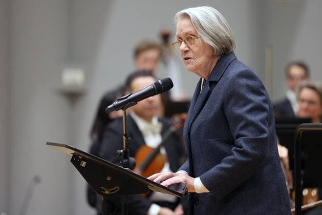 Barbara Lambrecht Schadeberg, Official Opening Opening , new rehearsal hall, new rehearsal house, House of Music of the Philharmonic South Westphalia South Westphalia in the Oranienstrasse in Siegen Philharmonic South Westphalia House of Music on 28 09 2023 in Siegen Germany USE ONLY EDITORIAL