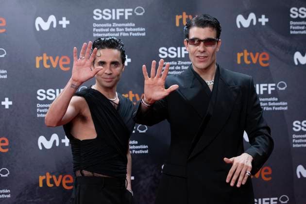 September 30, 2023, San Sebastian, Spain: Javier Ambrossi and Javier Calvo attend the Red Carpet La Mesias during the 71st San Sebastian International Film Festival at Kursaal Palace. San Sebastian Spain - ZUMAs197 20230930_aab_s197_040 Copyright: xNachoxLopezx