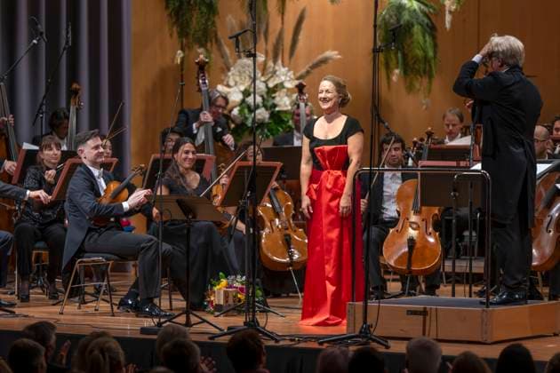 30 09 2023, International Classical Festival Festival of Nations 2023, at the Kurhaus Bad Wörishofen in Unterallgäu, soprano Diana Damrau GER with the Munich Radio Orchestra 30 09 2023, Classical Festival Bad Wörishofen 30 09 2023, Classical Festival Bad Wörishofen