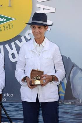 Awards ceremony of the 8th edition of the King Juan Carlos Regattas Infanta Elena de Borbon during the awards ceremony of the 8th edition of the King Juan Carlos Regattas, on October 1, 2023, in Sanxenxo, Pontevedra, Galicia, Spain. Photo by JosÃ Ramon Hernando Europa Press ABACAPRESS.COM Sanxenxo Spain  Copyright: xEuropaxPress ABACAx 870020_013 EuropaxPress ABACAx 870020_013
