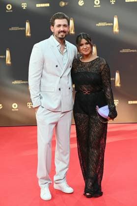 Moderatoren Christian Wackert und Ehefrau Steffi Brungs kommt zur Gala und Verleihung des Deutschen Fernsehpreis in Köln. *** Presenters Christian Wackert and wife Steffi Brungs come to the gala and award ceremony of the German Television Award in Cologne