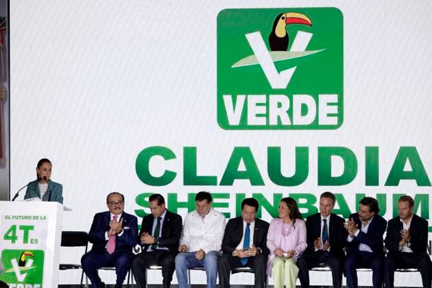 October 3, 2023, Mexico City, Mexico: Claudia Sheinbaum Pardo at the delivery of her certification as presidential candidate of the Green Party at the Expo Reforma Exhibition Center in Mexico City. on October 3, 2023 in Mexico City, Mexico Mexico City Mexico - ZUMAe321 20231003_zia_e321_048 Copyright: xLuisxBarronx