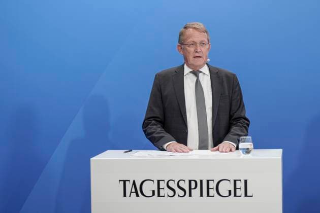 Stephan-Andreas Casdorff, Herausgeber Tagesspiegel Veranstaltung Der Osten – Chancen und Talente für Deutschland am 4. Oktober 2023 in Berlin beim Tagesspiegel. Stephan-Andreas Casdorff, Herausgeber Tagesspiegel Ulrike Teschke, Geschäftsführung Verlag Der Tagesspiegel Berlin Berlin GER *** Stephan Andreas Casdorff, Publisher Tagesspiegel Event The East - Opportunities and Talent for Germany on October 4, 2023 in Berlin at the Tagesspiegel Stephan Andreas Casdorff, Publisher Tagesspiegel Ulrike Teschke, Management Verlag Der Tagesspiegel Berlin Berlin GER