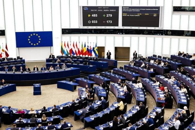 STRASBOURG - The European Parliament during the vote on the appointment of Wopke Hoekstra as European Commissioner. ANP RAMON VAN FLYMEN netherlands out - belgium out  Copyright: xx x480288886x originalFilename: 480288886.jpg