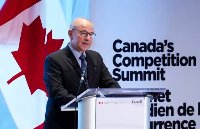 October 5, 2023, Ottawa, ON, CAN: Commissioner of Competition Matthew Boswell speaks at Canada s Competition Summit hosted by the Competition Bureau Canada in Ottawa on Thursday, Oct. 5, 2023. Ottawa CAN  - ZUMAc35_ 20231005_zaf_c35_007 Copyright: xSeanxKilpatrickx