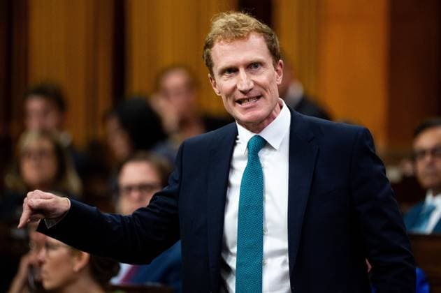 October 5, 2023, Ottawa, ON, Canada: Marc Miller, Minister of Immigration, Refugees and Citizenship rises during Question Period on Parliament Hill in Ottawa, on Thursday, Oct. 5, 2023. Ottawa Canada  - ZUMAc35_ 20231005_zaf_c35_093 Copyright: xSpencerxColbyx