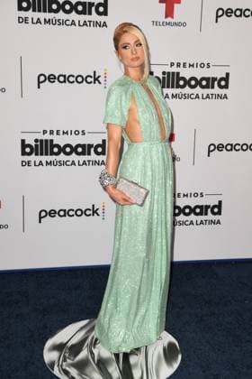 CORAL GABLES, FL - OCTOBER 5: Paris Hilton at the 2023 Billboard Latin Music Awards at the Wasco Center in Coral Gables, Florida on October 5, 2023. Copyright: xmpi04x