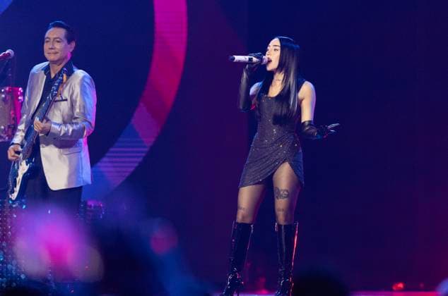 Nicki Nicole performs at the 2023 Latin Billboard Music Awards at the University of Miami, Watsco Center, Thursday, October 05, 2023 in Coral Gables, Florida.  MIA20231005176 GARYxIxROTHSTEIN