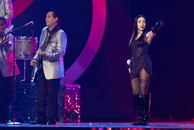 Nicki Nicole performs at the 2023 Latin Billboard Music Awards at the University of Miami, Watsco Center, Thursday, October 05, 2023 in Coral Gables, Florida.  MIA20231005177 GARYxIxROTHSTEIN