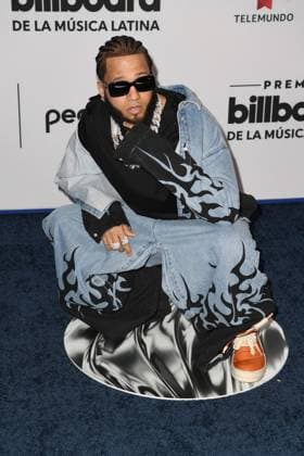 CORAL GABLES, FL - OCTOBER 5: El Alfa at the 2023 Billboard Latin Music Awards at the Wasco Center in Coral Gables, Florida on October 5, 2023. Copyright: xmpi04x