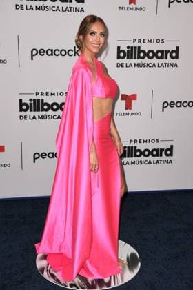CORAL GABLES, FL - OCTOBER 5: Jessica Carrillo at the 2023 Billboard Latin Music Awards at the Wasco Center in Coral Gables, Florida on October 5, 2023. Copyright: xmpi04x