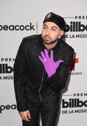 CORAL GABLES, FL - OCTOBER 5: Justin Quiles at the 2023 Billboard Latin Music Awards at the Wasco Center in Coral Gables, Florida on October 5, 2023. Copyright: xmpi04x