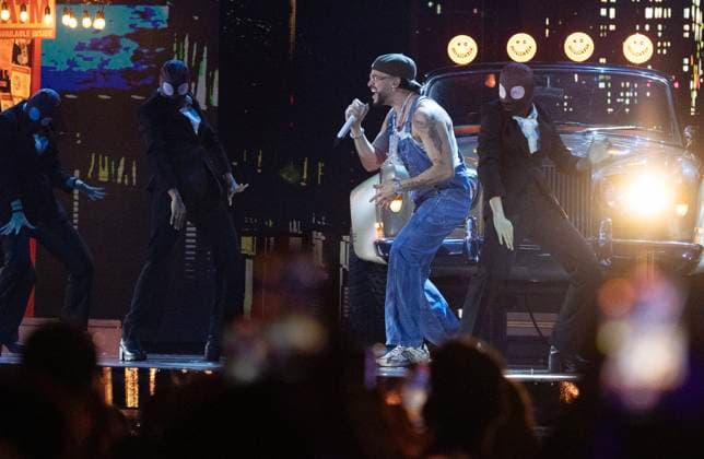Bad Bunny performs at the 2023 Latin Billboard Music Awards at the University of Miami, Watsco Center, Thursday, October 05, 2023 in Coral Gables, Florida.  MIA20231005205 GARYxIxROTHSTEIN