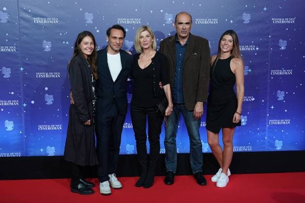 Marie Zabukovec - Yannick Choirat - Michele Laroque - Vincent Garenq CINEMA : 5 eme Festival Cineroman - Nice - 06 10 2023 NorbertScanella Panoramic 