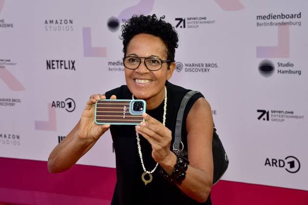 First Steps Award 2023 Mo Asumang Arrival to the First Steps Award at the Stage Theater des Westens it is called stage free for Germanys most talented young filmmakersF in Berlin, on 08 10 2023 Photopress Mueller