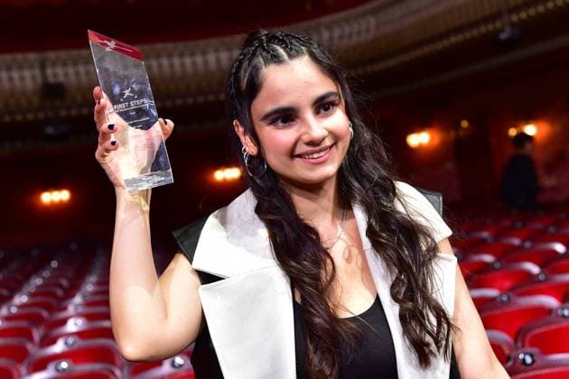 First Steps Award 2023 Götz George Young Talent Award, Bayan Layla For her role in the feature film ÒElahaÓ she was awarded best young actress Arrival to the First Steps Award at the Stage Theater des Westens is called ÒStage free Ò for GermanyÕs most talented young filmmakersF in Berlin, on 08 10 2023 Photopress Mueller