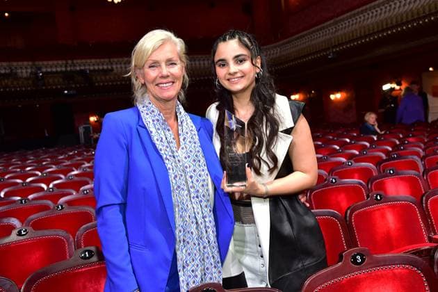 First Steps Award 2023 Marika George, Götz George Young Talent Award, Bayan Layla For her role in the feature film Elaha she was awarded best young actress Arrival to the First Steps Award at the Stage Theater des Westens is called stage free for Germanys most talented young filmmakersF in Berlin, on 08 10 2023 Photopress Mueller