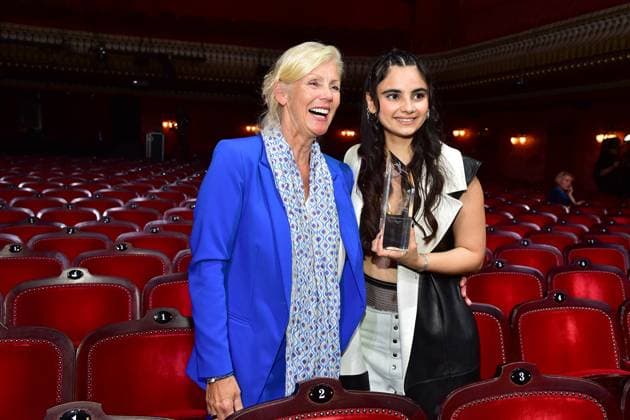 First Steps Award 2023 Marika George, Götz George Young Talent Award, Bayan Layla For her role in the feature film Elaha she was awarded best young actress Arrival to the First Steps Award at the Stage Theater des Westens is called stage free for Germanys most talented young filmmakersF in Berlin, on 08 10 2023 Photopress Mueller