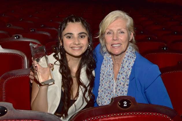 First Steps Award 2023 Marika George, Götz George Nachwuchspreis, Bayan Layla For her role in the feature film ãElahaÒ she was awarded as best young actress Arrival to the First Steps Award at the Stage Theater des Westens is called ÒStage free Ò for GermanyÕs most talented young filmmakersF in Berlin, on 08 10 2023 Photopress Mueller