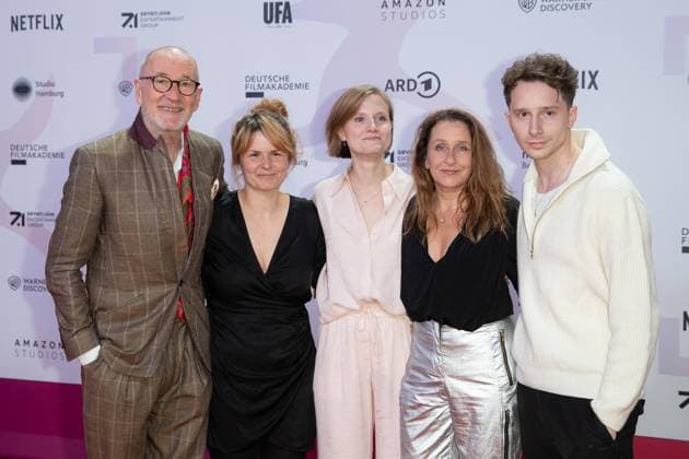Award First Steps 2023 Peter Lohmeyer, Clara Gerst, Barbara Philipp and Jonathan Berlin at the First Steps Award at the Stage Theater des Westens on 09 10 2023 in Berlin Copyright: xEventpressxKochanx