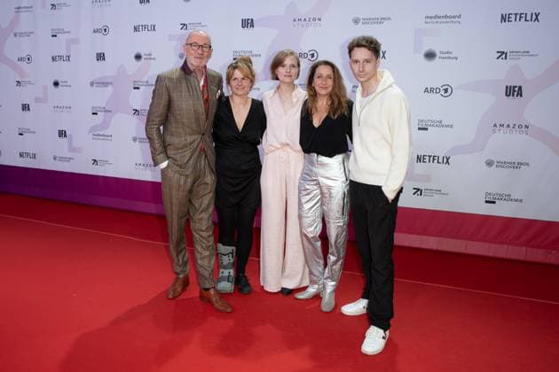 Award First Steps 2023 Peter Lohmeyer, Clara Gerst, Barbara Philipp and Jonathan Berlin at the First Steps Award at the Stage Theater des Westens on 09 10 2023 in Berlin Copyright: xEventpressxKochanx