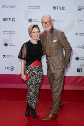 Award First Steps 2023 Wanda Perdelwitz and Peter Lohmeyer at the First Steps Award at the Stage Theater des Westens in Berlin on 09 10 2023 Copyright: xEventpressxKochanx