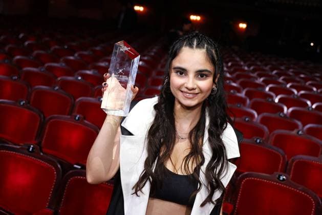 Bayan Layla at the First Steps Awards ceremony on 8 10 2023 in Berlin First Steps Awards 2023 in Berlin