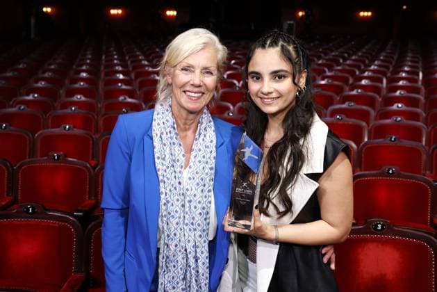 Marika George and Bayan Layla at the First Steps Awards ceremony on 8 10 2023 in Berlin First Steps Awards 2023 in Berlin