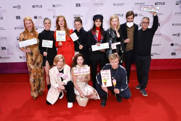 Esther Roling, Anne Schaefer, Laura Fischer, Pheline Roggan, Jennifer Ulrich, Julia Fuhr Mann, Luise Befort, Luisa Celine Gaffron and Max Schimmelpfennig at the First Steps Awards ceremony in Berlin on 8 10 2023 First Steps Awards 2023 in Berlin
