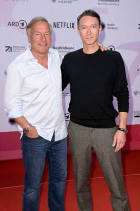 Nico Hofmann and Sascha Schwingel at the 24 First Steps Awards ceremony at the Theater des Westens Berlin, 08 10 2023 Foto:xF.xKernx xFuturexImagex fist_steps_3213