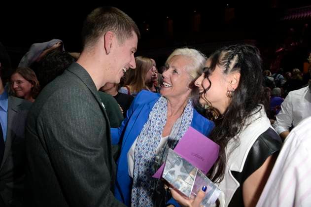Lorenz Hochhuth, Marika Ullrich and Bayan Layla at the Aftershow Party after the 24 First Steps Awards at Theater des Westens Berlin, 08 10 2023 Foto:xF.xKernx xFuturexImagex fist_steps_3240